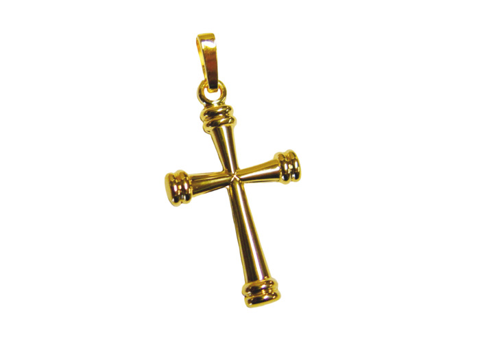Croix en Plaqué Or 25mm - OURLEE