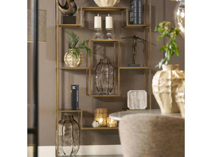 Vase céramique marron Loseto 21x21x20cm