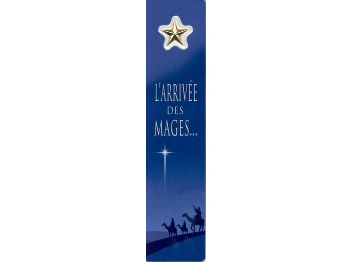Signet plastifié avec médaille sous sachet - ARRIVEE DES MAGES