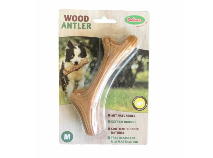 Jouet "Wood Antler" à mâcher pour chien - 3x12x18cm (taille M)