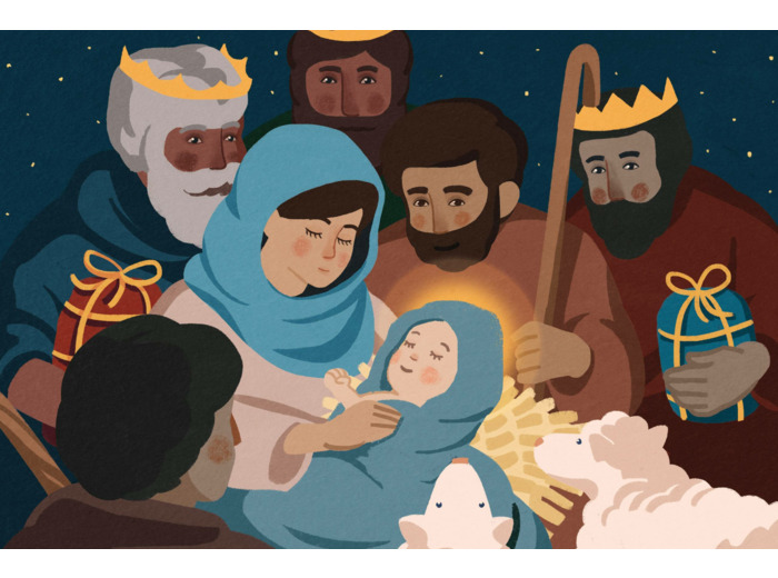 Carte Nativité 10x15cm