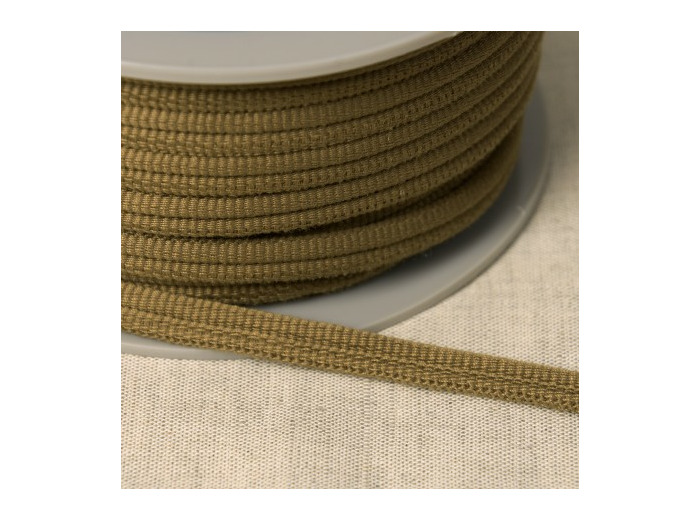 Double passepoil 518 marron clair C245 9mm 100%polyester le mètre 518c245