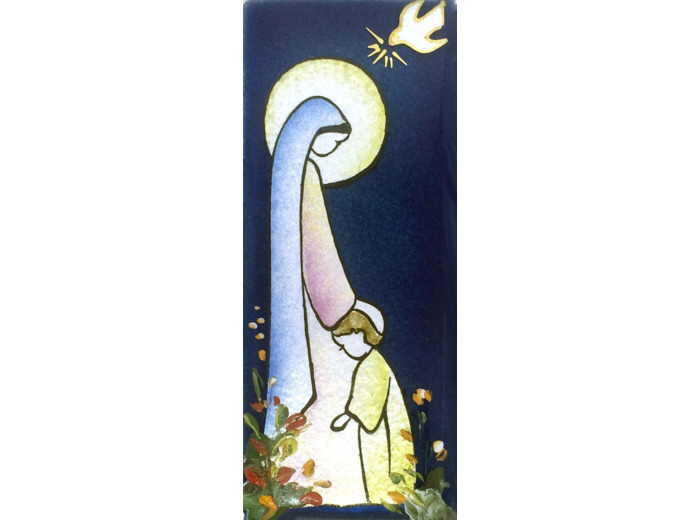 Vierge du refuge 12X5cm - EMAUX DU LIBAN