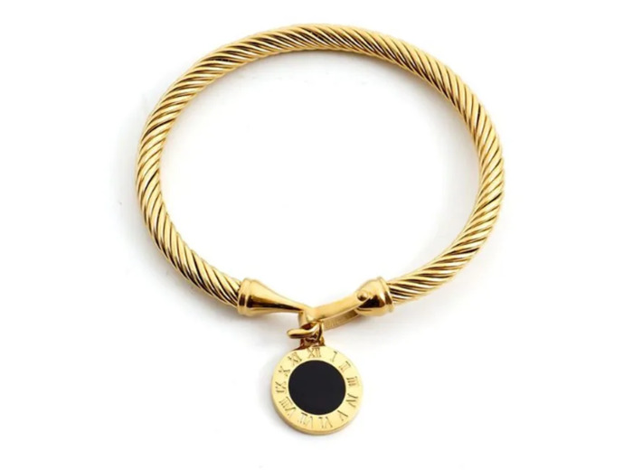 Bracelet Or Femme Breloque Chiffre Romain