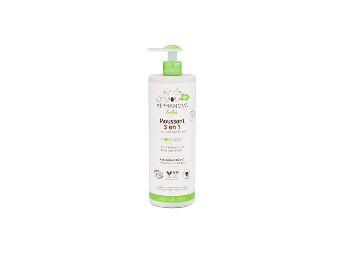 Moussant 3 en 1 Corps Cheveux bain moussant 400ml