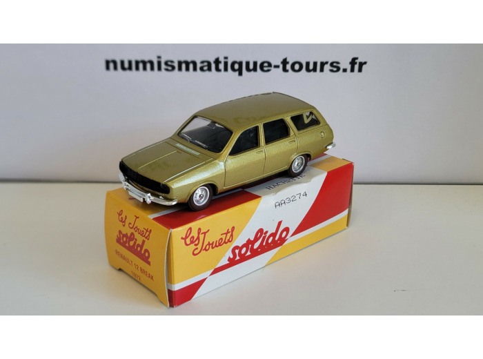 RENAULT 12 BREAK 1972 SOLIDO 1/43 BOITE D'ORIGINE