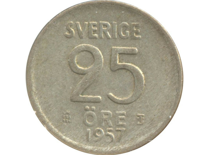 SUEDE 25 ORE 1957 TS TTB N1