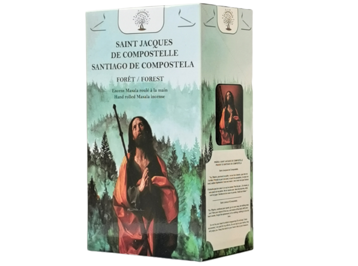 1 étui de 12 bâtons d'Encens - St Jacques de Compostelle - Forêt
