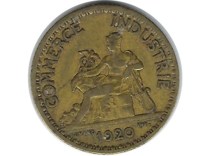 FRANCE 1 FRANC DOMARD 1920 TB+ (G468)