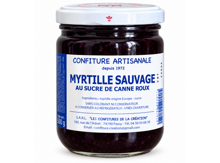 Confiture de Savoie Myrtille sauvage