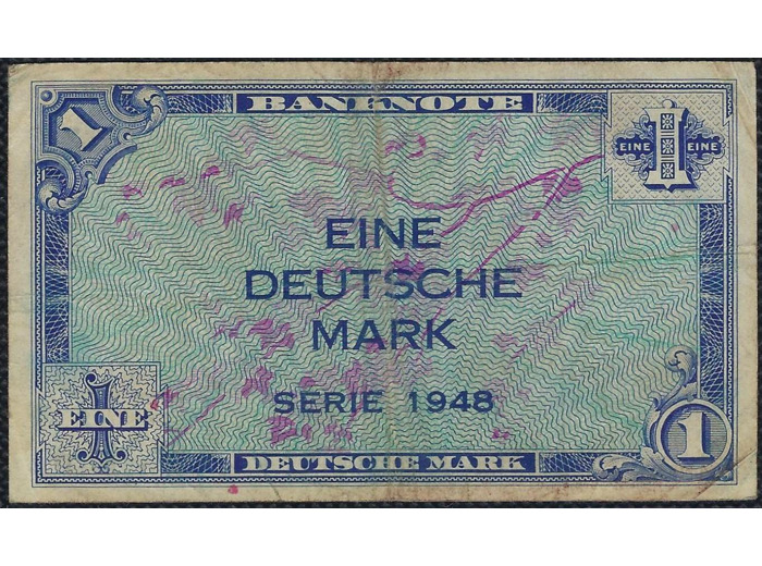 ALLEMAGNE 1 MARK SERIE 1948 TTB (W2a)