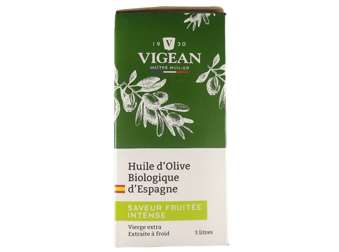 BIB Huile d'Olive Espagne Fruité Bio 3L
