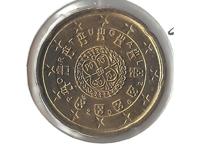 PORTUGAL 2002 20 CENTIMES SUP-