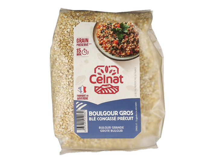 Boulgour Gros Blé Concassé Précuit 500g Bio