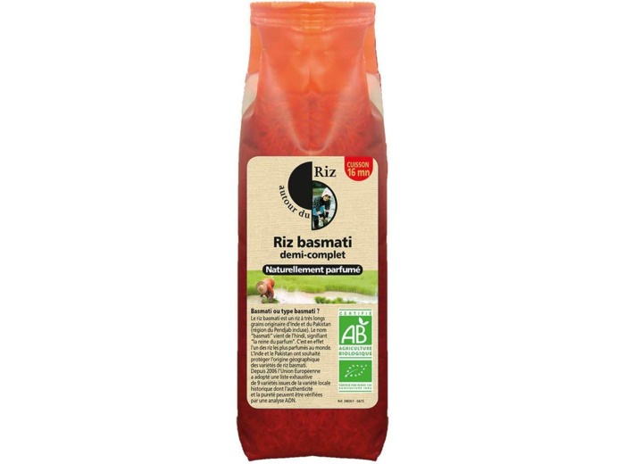 Riz basmati 1/2 complet 500g Autour du Riz