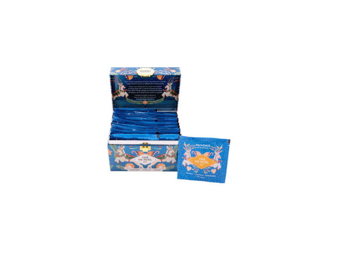 Thé de noel Gingembre Cannelle Orange 20 sachets boite metal