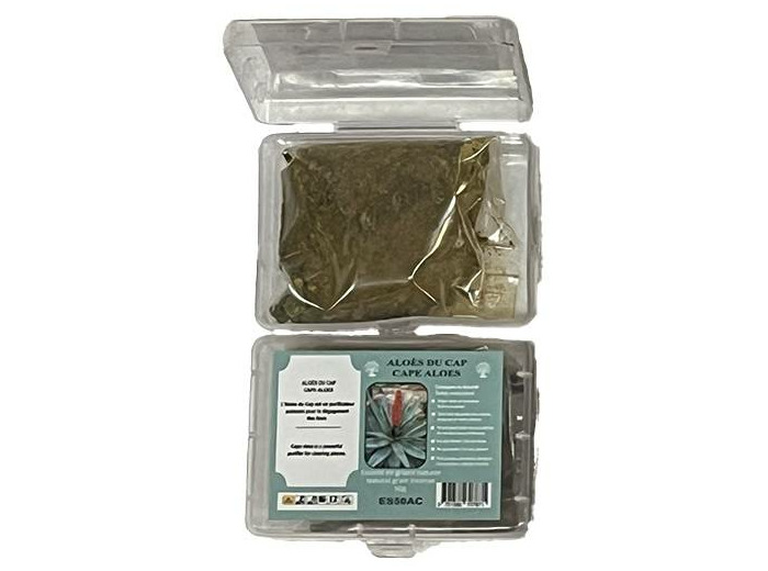 Encens en Grains Aloes du Cap - Boite transparente de 50gr