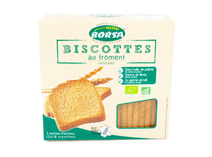 Biscottes au Froment Naturales Bio 300g