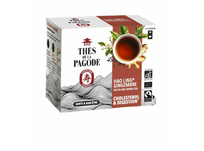Hao Ling Gingembre-30 sachets-Thé de la Pagode