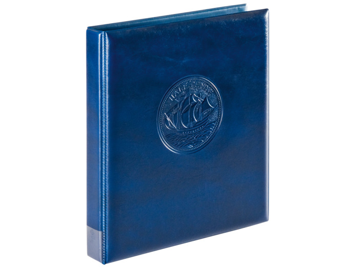 CLASSEUR Monnaies PENNY LOUIS GALLION CARAVELLE avec 10 PAGES