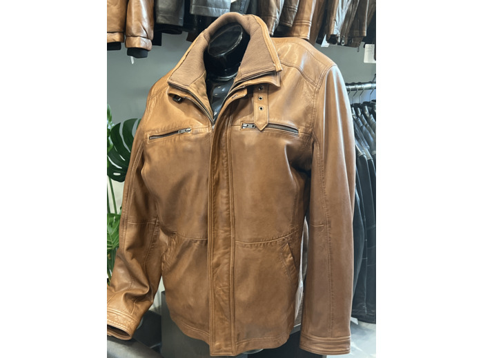 AR1702 Veste homme cuir gold