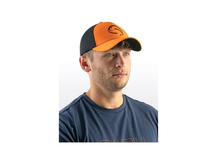 orange trucker cap guru