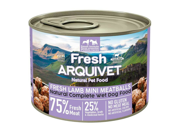 ARQUIVET Mini Boulettes d'agneau aux carottes et patate douce, pour Chiens - 200g