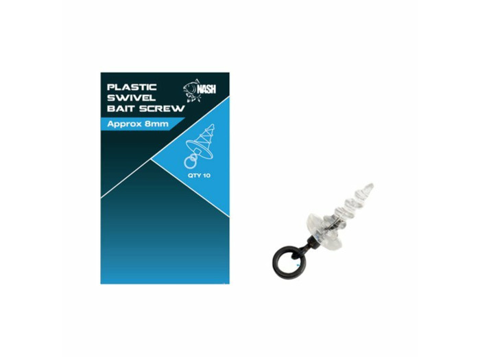 plastic swivel baits screw 8mm