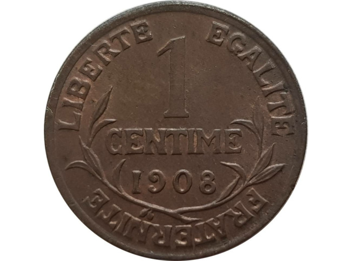 FRANCE 1 CENTIME DUPUIS 1908 TTB+ (G90)
