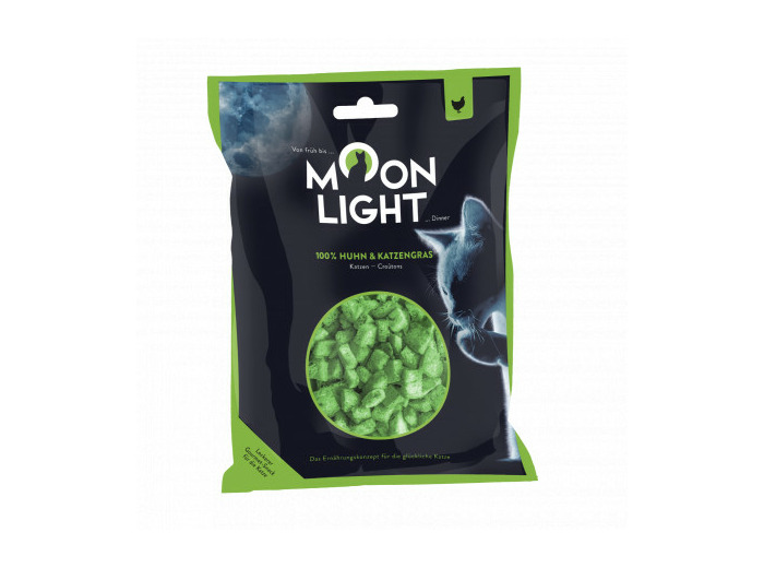 MOONLIGHT, Croûtons au poulet & herbe à chat - 23g