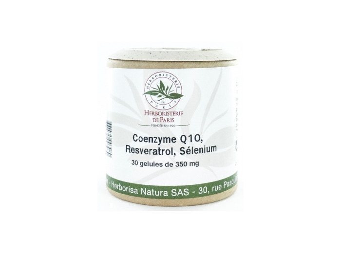 Coenzyme Q10 Fort Resveratrol Sélénium 30 Gélules