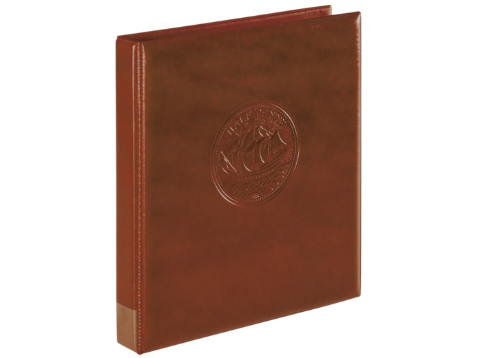 CLASSEUR Monnaies PENNY LOUIS GALLION CARAVELLE avec 10 PAGES