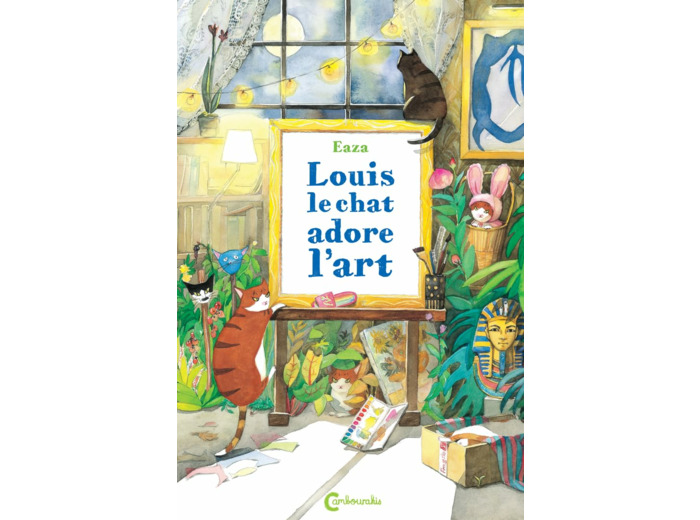 LOUIS LE CHAT ADORE L'ART