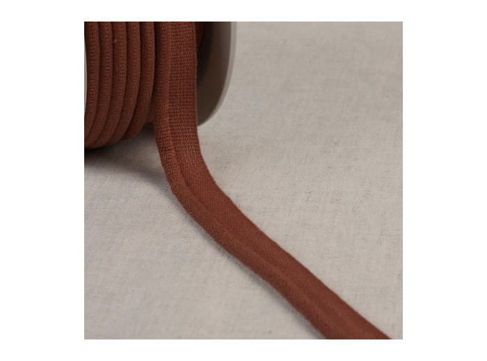 Simple passepoil 519 ROUILLE C48 9mm 100%polyester le mètre 519C48