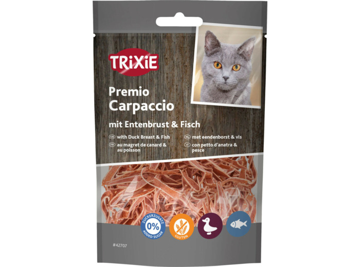 TRIXIE Premio, Carpaccio au canard & poisson - 20g