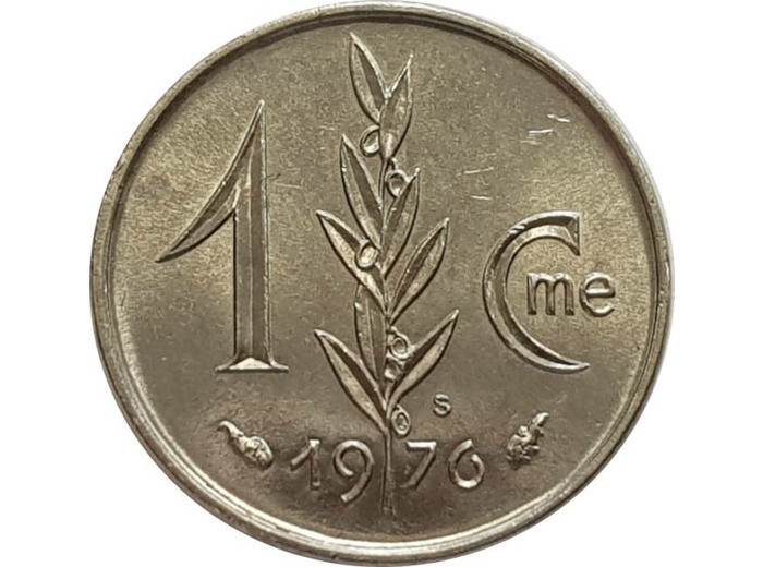 MONACO 1 CENTIME 1976 TTB+ (MC144)