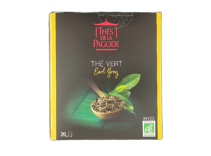 Thé Verts Earl Grey 20 Infusions 40g Bio
