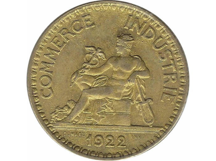 FRANCE 2 FRANCS DOMARD 1922 TTB+