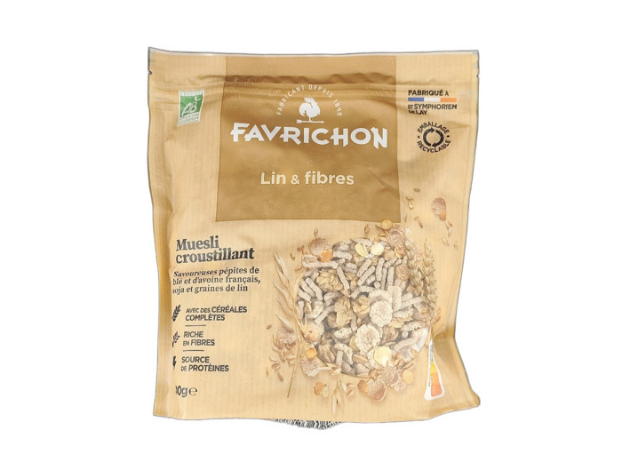 Müesli Croustillant Lin et Fibres 400g Bio
