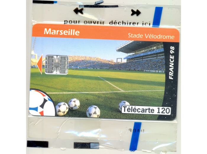 TELECARTE NSB 120 UNITES 06/98 MARSEILLE STADE VELODROME F 876