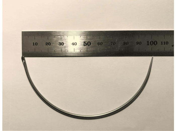 Carrelet courbe 150mm - Chas côté G959-150