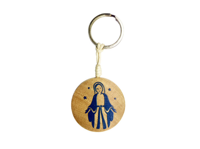 Porte-clé Vierge Miraculeuse 45/45mm