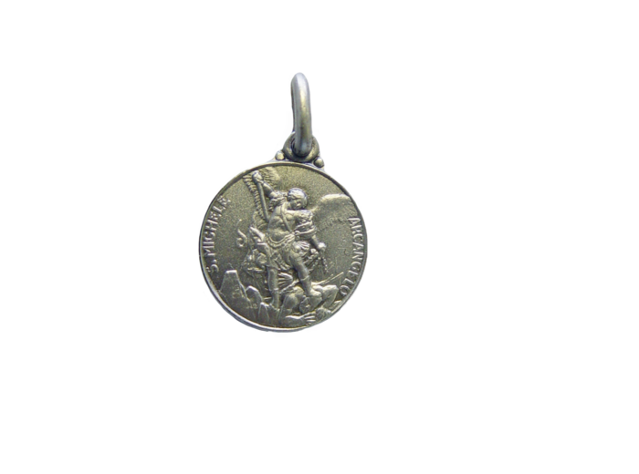 Médaille 14mm en Argent 925 - ST MICHEL