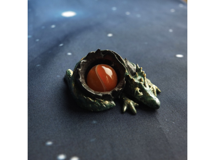 Figurine "BB Dragon" et sa pierre naturelle