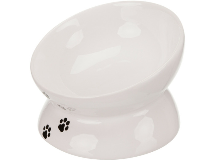 Gamelle en céramique surélevée pour chat - 150ml