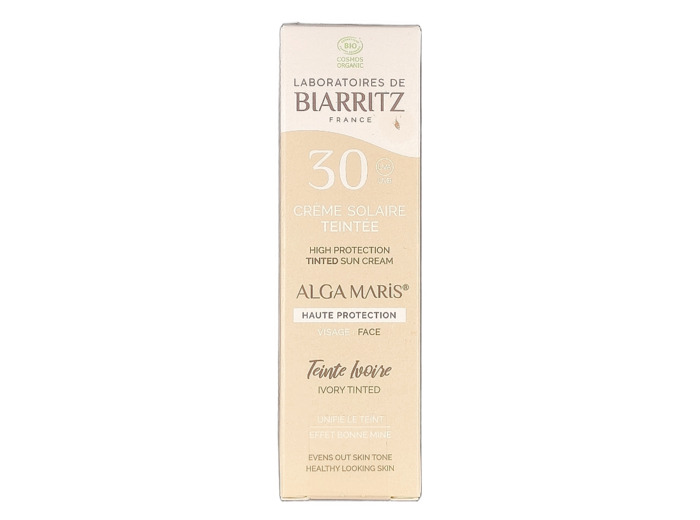Crème Solaire Teintée Visage SPF30 Ivoire 50ml