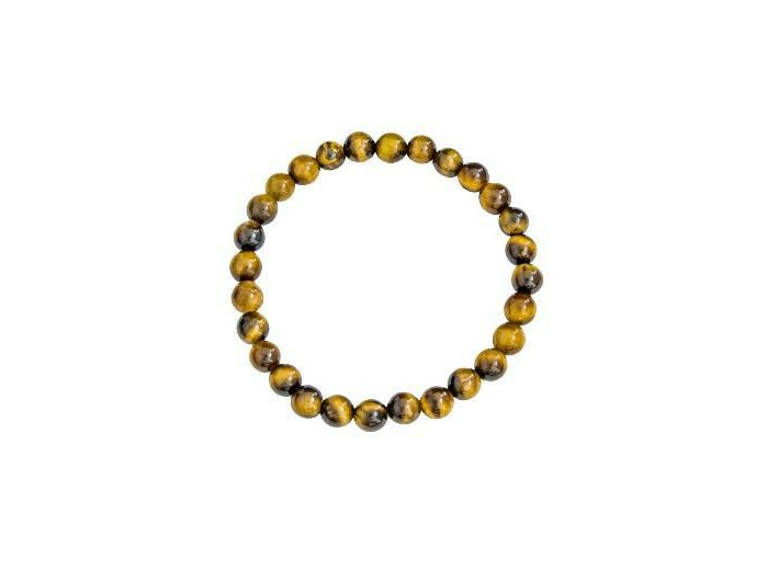 Bracelet en œil de tigre 6 mm