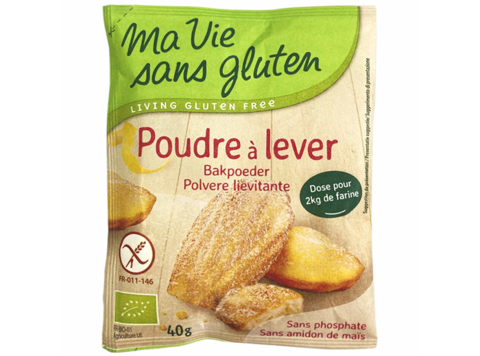 Poudre à lever Bio-40g-Ma vie sans gluten