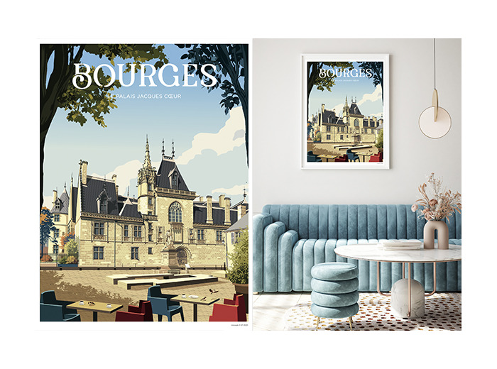 BOURGES PALAIS JACQUES-CŒUR POSTER