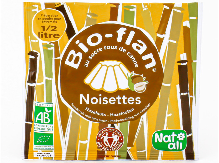 Bio-Flan Noisettes au Sucres Roux de Canne Bio 40g